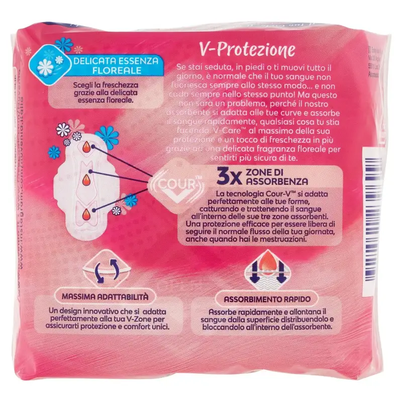 Nuvenia Tampoane Freshness & Ultra Protection cu Aripi Deo 12buc Bax 12 buc.